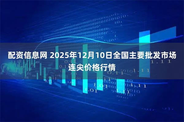 配资信息网 2025年12月10日全国主要批发市场连尖价格行情