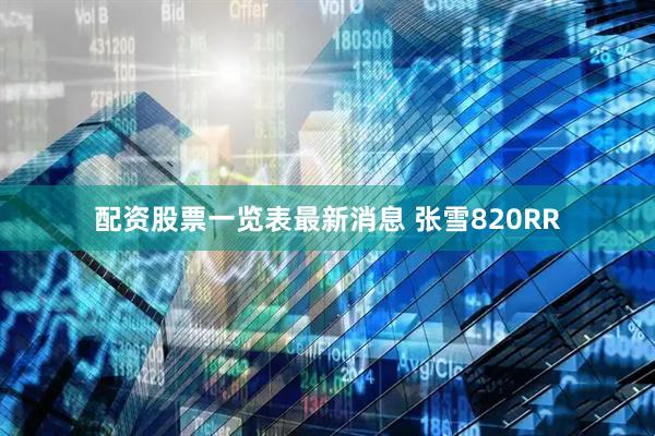 配资股票一览表最新消息 张雪820RR